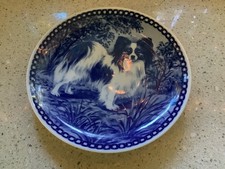 Gorgeous Vintage Blue Plate “PAPILLON” Wall Plate, Denmark By Tove Svendsen MINT picture