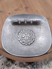 Vintage Pa state university pewter ashtray RWP bottom 250 celebration USA picture