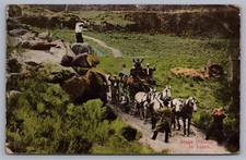 Stage Coach Holdup in Idaho Postcard Robbing Robbery N3 picture