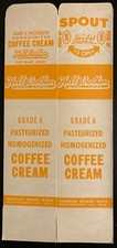  Vintage Halls Brothers One Quart Coffee Creamer Carton-Montgomery, ALA.  picture