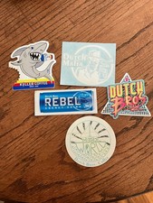 Lot Of 5 Vintage Dutch Bros Killer Coffee Shark, Better World Earth, Rebel Cab picture