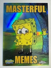 2025 Topps Chrome Spongebob Masterful Memes Tired Spongebob Gold #/50 #MM-1 picture