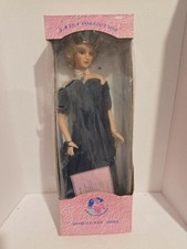 Princess Diana Porcelain Doll J.Misa Collection Blue Velvet Dress Box Damage picture