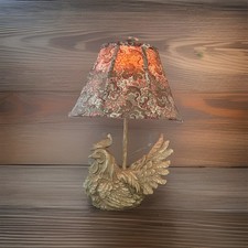 Vintage Rooster Table Lamp Primitive Country Farmhouse Americana Shade 14