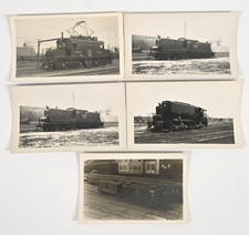 C. 1940s Illinois Central Railroad Diesel Electric Locomotive Photo Lot of 5 picture