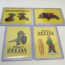 1989 Nintendo The Legend of Zelda #5 Link US Topps Rookie Sticker Card + 3 Other picture