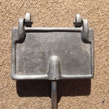 Vintage C Palmer West Newton Pa No 1S Pezzelle Waffle Iron picture