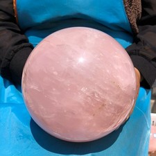 12.1LB Large Natural Pink Rose Quartz Sphere Crystal Ball Reiki Specimen Healing picture