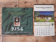 1954 Sturgis Lumber & Supply Wall Calendar, Time Passages Commemorative Yearbook picture