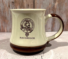 Vintage Scottish Clan MacGregor Crest w/Crowed Lion's Head Ceramic Coffee Mug picture