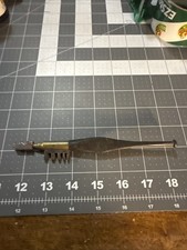 Antique Dickinson Shaw Diamond Glass Cutter Ebony Handle Brass Vintage Tool picture