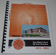 East Waterloo High School Iowa Class of 1974 20 Year 1994 Reunion Booklet picture