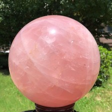 22.52LB Natural Pink Rose Quartz Crystal Sphere Ball Healing Reiki 6548 picture