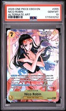 Nico Robin EB03-055 Heroines Alternate Art One Piece PSA 10 picture