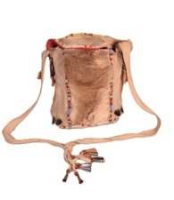 Plains Arapaho Indian Deer Hide Bag 20th Century  Size 10