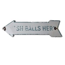 Vintage Golf Sign - Wash Balls Golfing Dealer Porcelain Gas Pump Sign picture