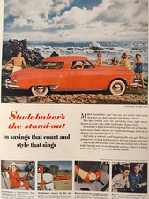 1949 Original Esquire Art Ad STUDEBAKER Commander Coupe Front Cover (only) picture