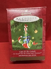 2000 Hallmark Keepsake ornament Gifts for the Grinch Dr. Seuss stole Christmas picture