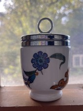 Vintage Royal Worchester Porcelain Egg Coddler Palmyra King Size 2 Egg England picture