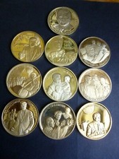 American Mint 24kt Gold-plate set 20 Medals