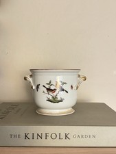 A Herend Rothschild Small Planter Pot Bird Motif Hand Painted picture