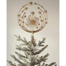 Anthropologie Hedy Celestial Gold Metal Tree Topper picture