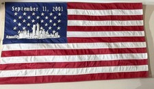 September 11, 2001 Commemorative United States American Flag w/ Grommets picture