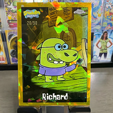 2025 Topps Chrome SpongeBob Richard #174 Gold /50 picture