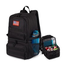 Tactical Double Deck Cooler Backpack for Men,Large Lunch Backpack with 2 Comp... picture