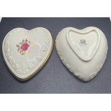 Lenox Rose Heart Trinket Jewelry Candy Dish. New. Perfect Valentine's Day Gift picture