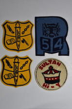 4 Vintage Letterman's Patches Sultan Hi-Y LCBL R54 College Education Jacket picture