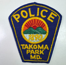 Takoma Park Maryland Police Patch B9 picture