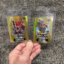 2024 SMC Saturday Morning Cards Street Fighter 2 GOLD Guile & Zangief 1/10 picture
