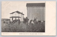 German House and Oil Drillers Kersey PA Antique Postcard c1905 Peter Koch picture