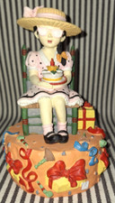 HTF MARY ENGELBREIT MUSICAL GOOD COMPANY ANOTHER HAPPY BIRTHDAY FIGURINE BOX picture