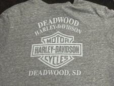Vintage Harley Davidson Large T-Shirt Deadwood, South Dakota picture