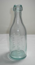 Rare Weiss Beer Bottle, Aqua Blob Top, Wm Mette Williamsport PA, 8