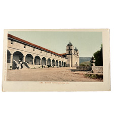 Postcard Santa Barbara California CA Mission White Border Undivided picture