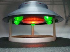 The Invaders UFO/Flying Saucer - Large - In Flight With Stand & lights picture