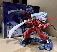 HM Inuyasha Fight Model Anime Inuyasha Figure PVC Statue GK Model Toy W/Box Gift picture