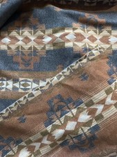 PENDLETON Wool Jacquard Fabric DESERT DAWN Rust/Charcoal 4 Yds + 2yds cut from picture
