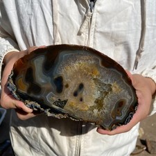 5lb Natural Lace Banded stripe Agate Quartz Crystal Rough mineral specimen picture