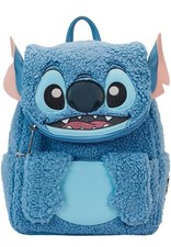 Loungefly Disney Lilo & Stitch Plush Sherpa Cosplay Mini Backpack NWT picture