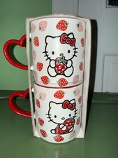 Blue Sky Hello Kitty Strawberry 21Oz Mugs Set picture