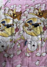 VTG Disney’s Beauty and the Beast 66x92 FLAT SHEET ONLY Twin Deadstock Princess picture