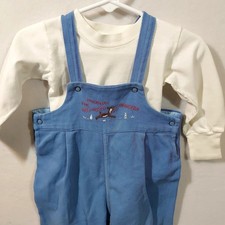 Rare 40s Childs Rudolph The Red Nosed Reindeer Overalls Vintage picture