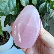 214g Rose Quartz Freeform Crystal Specimen Healing Stone Spiritual Decor picture