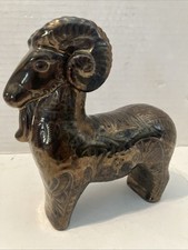 MCM Mid-Century Ceramic Bitossi-style Ram Sculpture picture