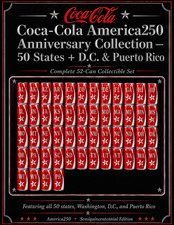Coca-Cola America250. Mini 52 STATES  CANS Collection, 2026 Semiquincentennial picture