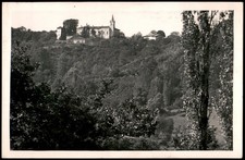 Vintage French Photo Postcard Bourgoin Isere Maubec Church Hill J. Cellard RPPC picture